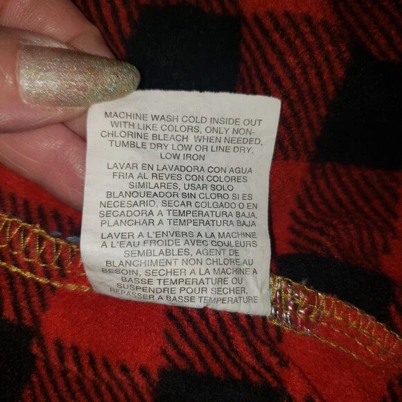 RIDERS BY LEE Flannel Lined Denim Shirt Size Large - Picture 5 of 9